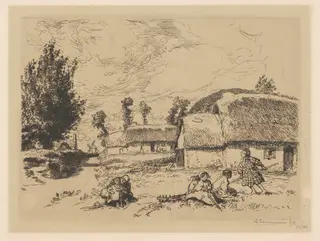 Les Deux Bourrines, by Auguste Louis Lepère