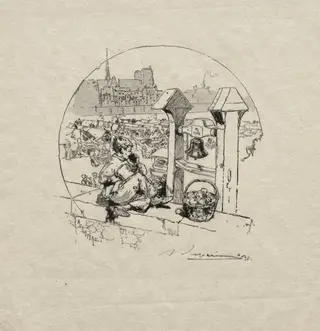 Marché aux Pommes, No. 2, by Auguste Louis Lepère