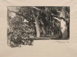 Midi sous bois, by Auguste Louis Lepère