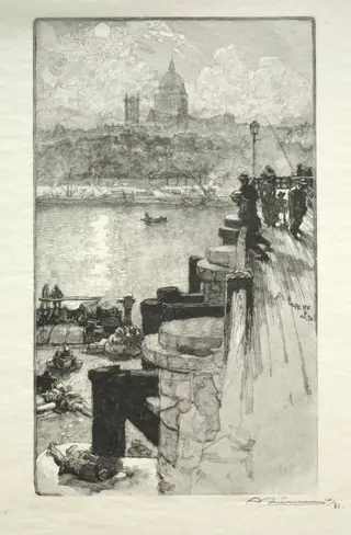 Montagne Ste. Genevieve, by Auguste Louis Lepère