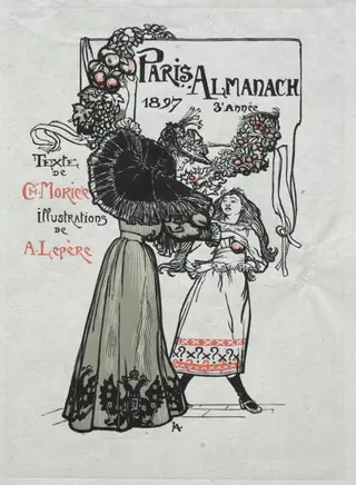 Paris Almanac, 1897:  Cover