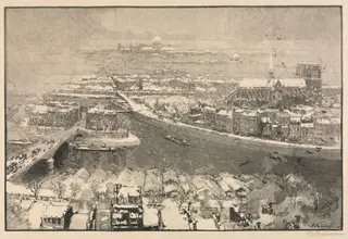 Paris under Snow
