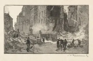 Place Gerson and Rue Restot, by Auguste Louis Lepère