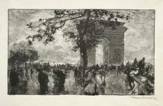 Retour du Bois, by Auguste Louis Lepère