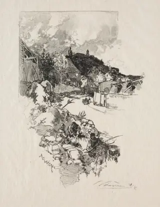 Route de Versailles, by Auguste Louis Lepère