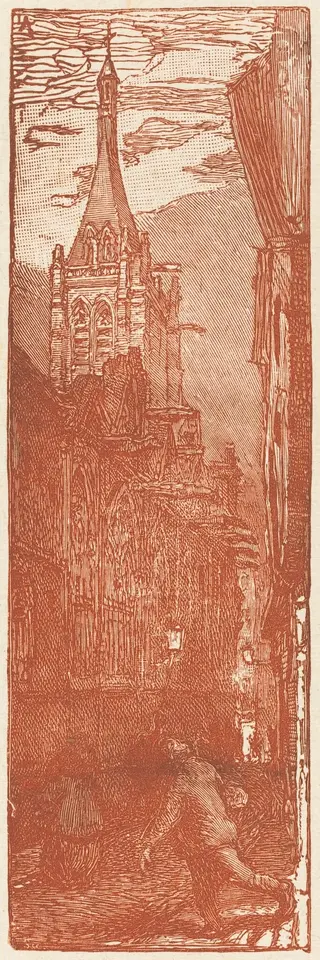 Saint-Severin, by Auguste Louis Lepère