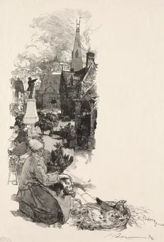 Statue d'un Grand Homme, by Auguste Louis Lepère