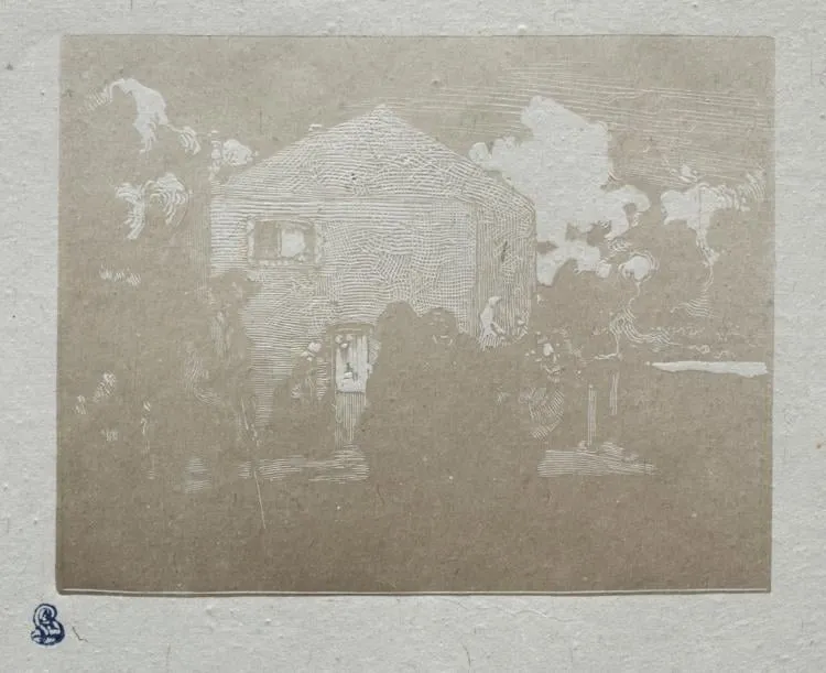 The Beggars at the Last House, by Auguste Louis Lepère, 1905