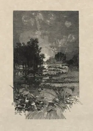 The Festival for the victims of duty, by Auguste Louis Lepère