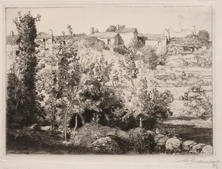 Village of Meule, by Auguste Louis Lepère