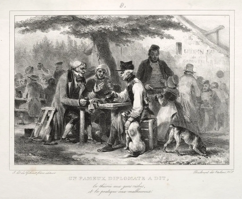 Album for 1832: Un famous diplomat à dit..., by Auguste Raffet, 1832