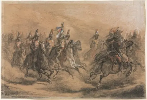 Cavalry Charge, by Auguste Raffet