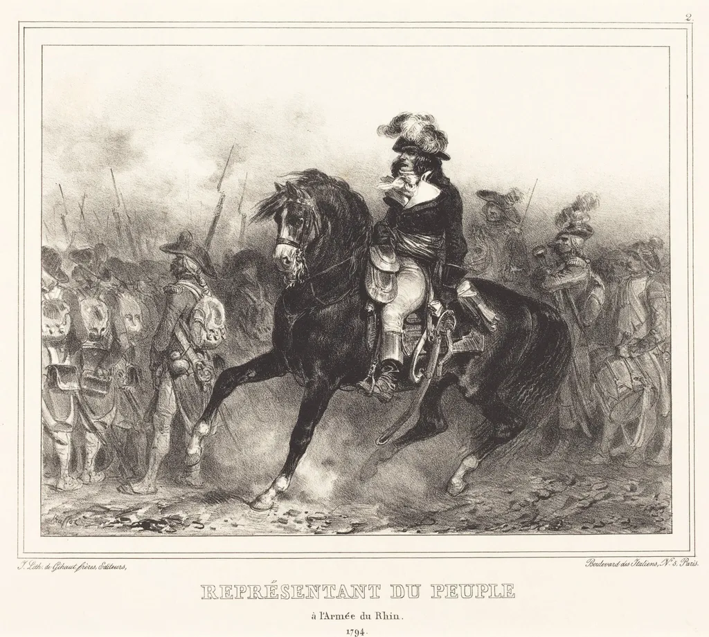 Representant du Peuple (Representative of thePeople), by Auguste Raffet, ink, 1834