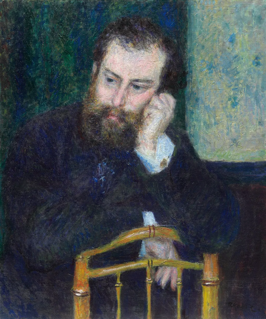 Alfred Sisley, by Auguste Renoir, oil, 1876