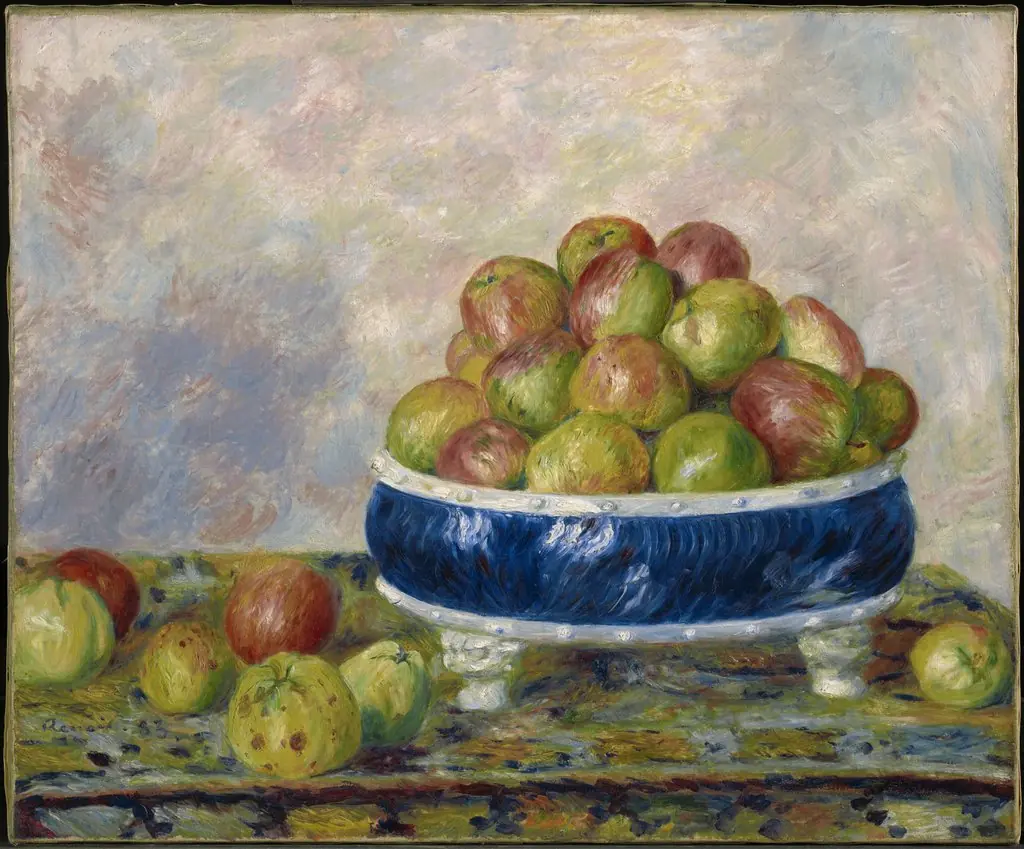Apples in a Dish, by Auguste Renoir
