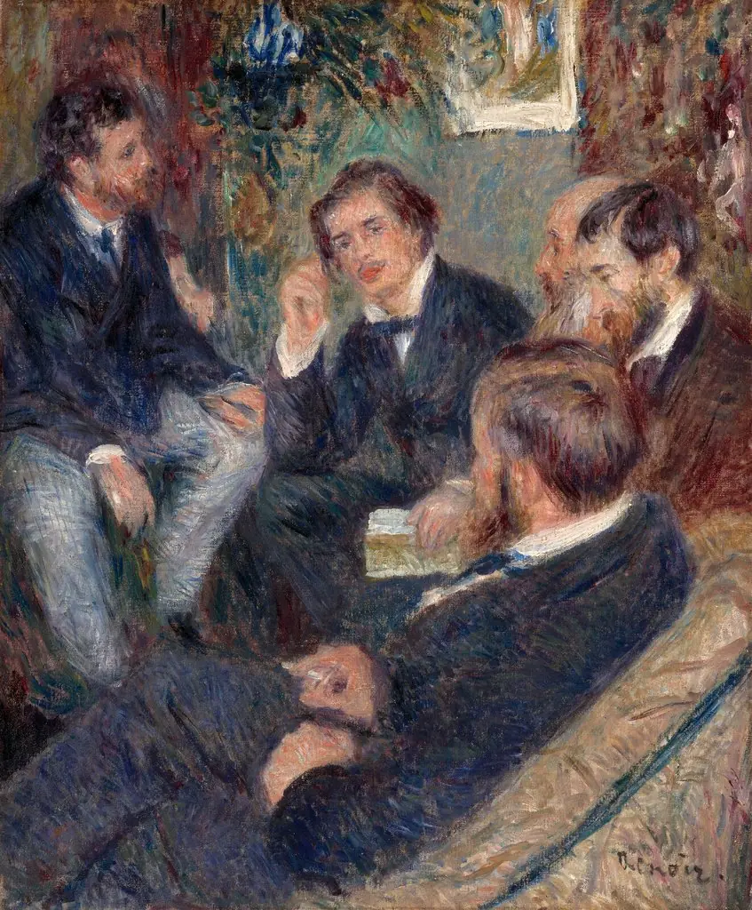 At Renoir's Home, rue St. Georges, by Auguste Renoir