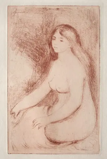Baigneuse assise, by Auguste Renoir