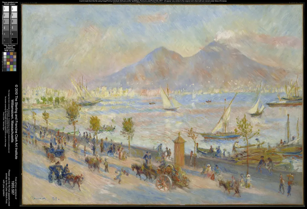 Bay of Naples, Evening, by Auguste Renoir, oil, 1891