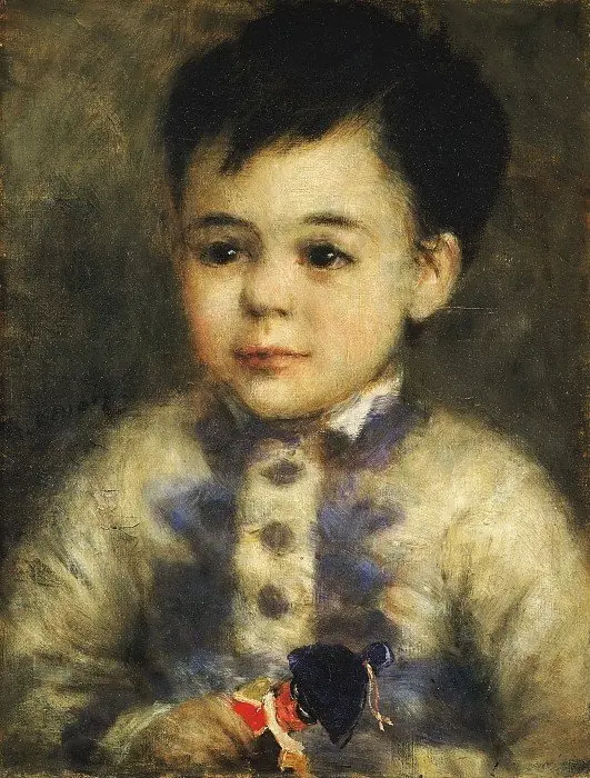 Boy with a Toy Soldier (Portrait of Jean de La Pommeraye), by Auguste Renoir