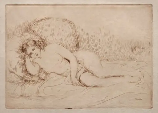Femme nue couchée, by Auguste Renoir