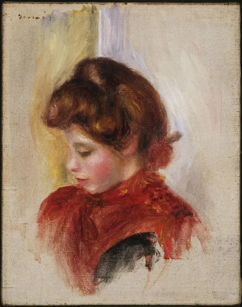 Girl in a Red Scarf, by Auguste Renoir