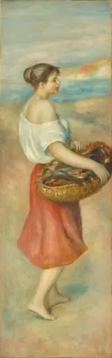 Girl with a Basket of Fish, by Auguste Renoir