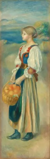 Girl with a Basket of Oranges, by Auguste Renoir