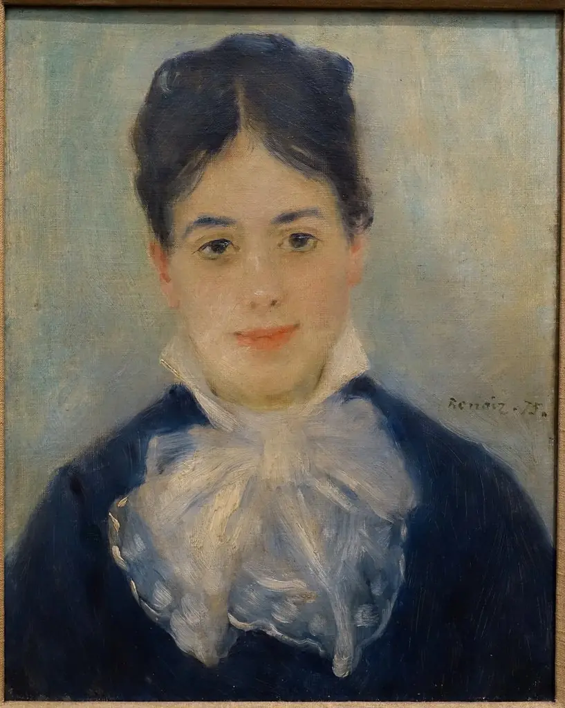 Lady Smiling (Portrait of Alphonsine Fournaise), by Auguste Renoir