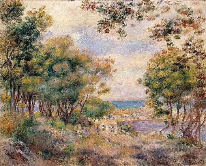 Landscape at Beaulieu, by Auguste Renoir