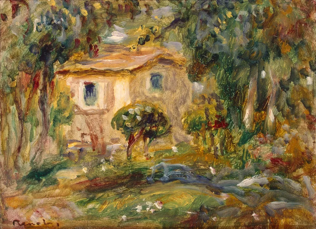Landscape. Le Cannet, by Auguste Renoir, oil, 1902