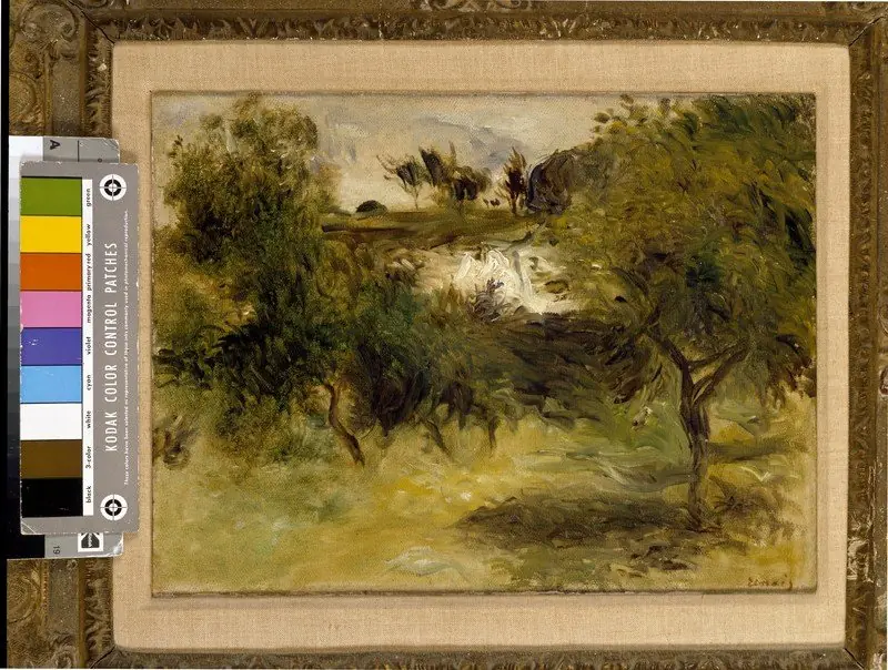 Landscape with Trees, by Auguste Renoir