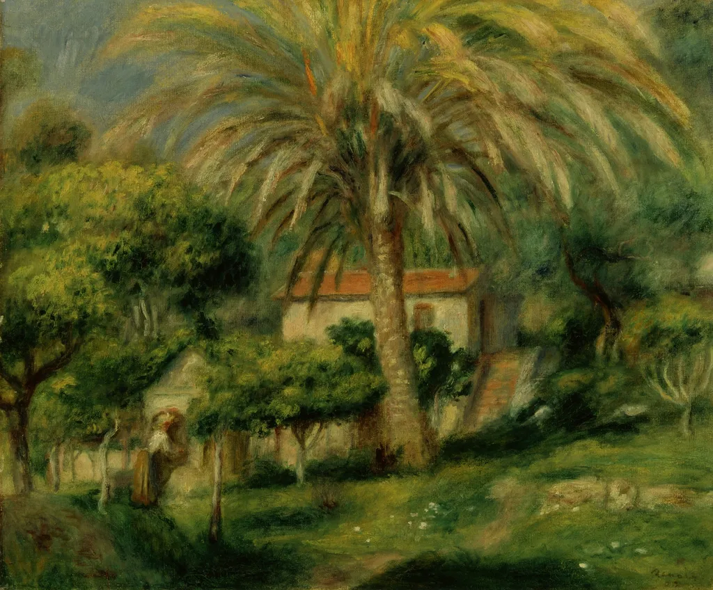Le Palmier, by Auguste Renoir, oil, 1902