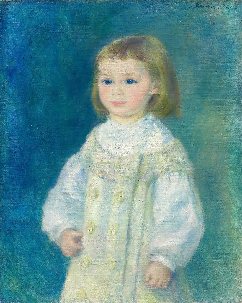 Lucie Berard (Child in White), by Auguste Renoir