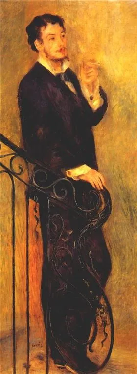 Man on a Staircase, by Auguste Renoir, oil, 1888
