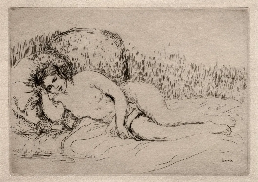Nude Woman Reclining, by Auguste Renoir, 1906