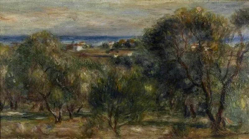Olive Trees, Cagnes, by Auguste Renoir
