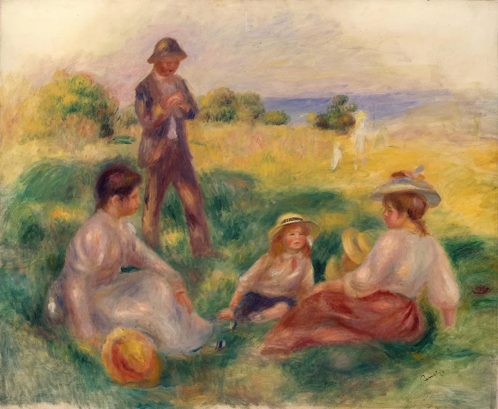 Party in the Country at Berneval, by Auguste Renoir, oil, 1900