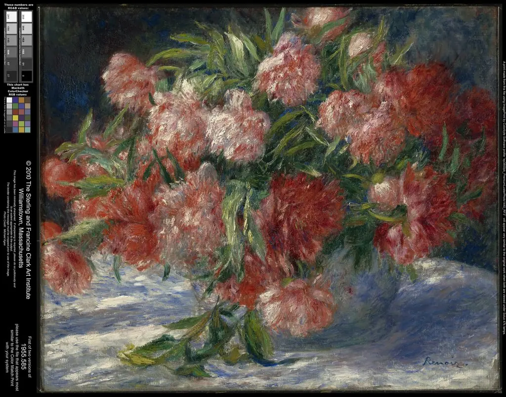 Peonies, by Auguste Renoir