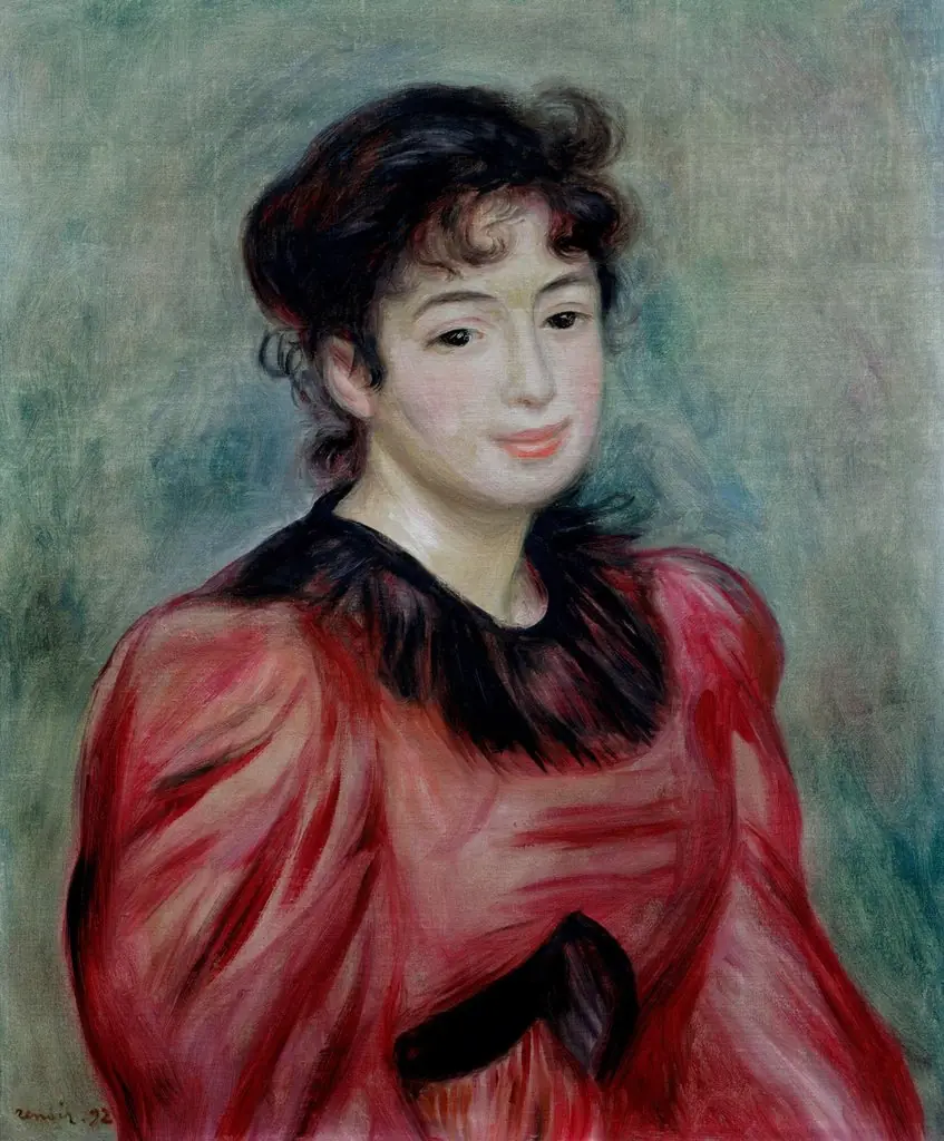 Portrait de Mademoiselle Victorine de Bellio, by Auguste Renoir