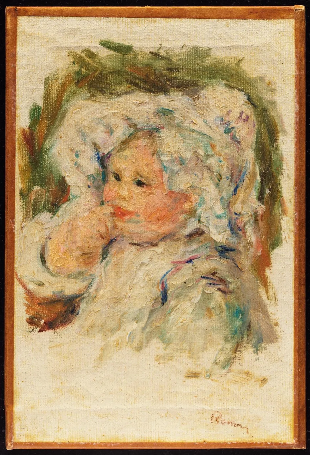 Portrait of a Young Child, by Auguste Renoir, oil, 1898
