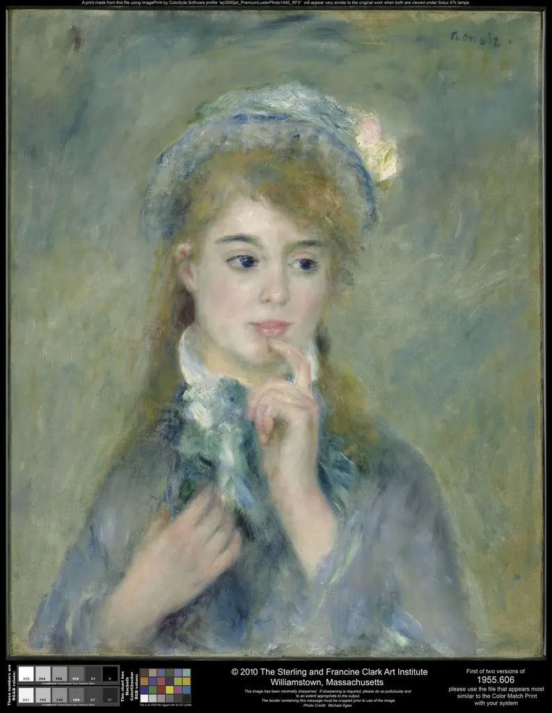 Portrait of a Young Woman (L'Ingenue), by Auguste Renoir