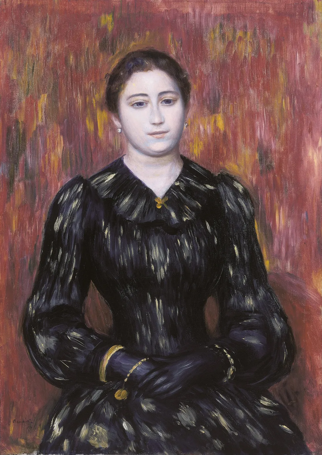 Portrait of Mme. Paulin, by Auguste Renoir, oil, 1800