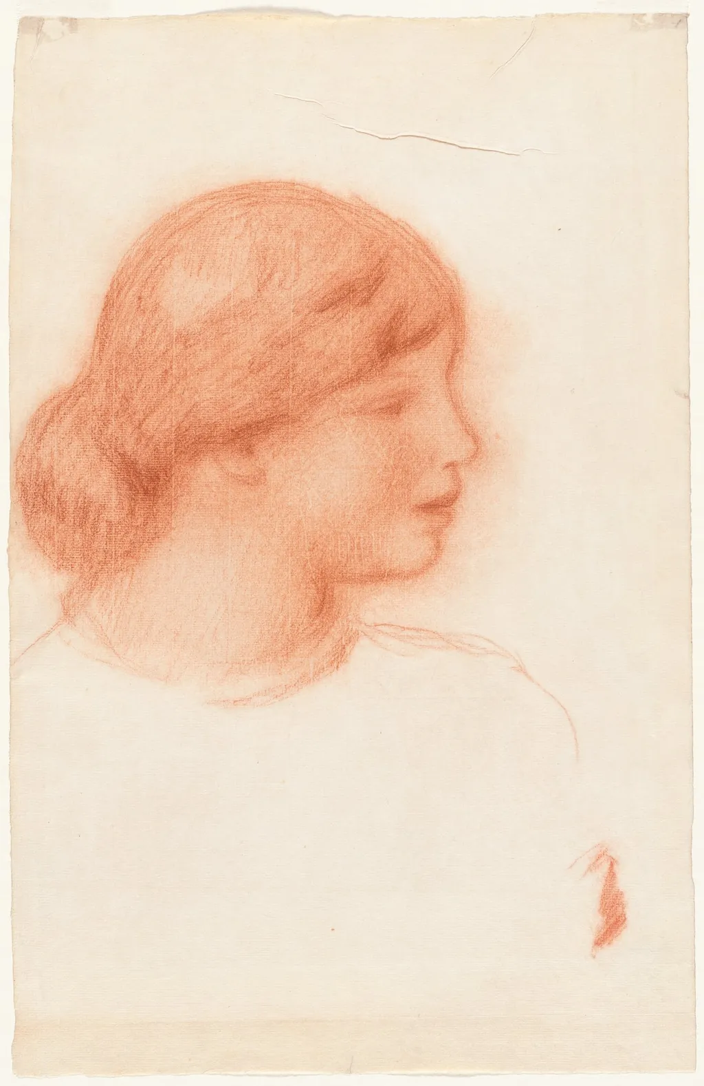 Profile of a Young Woman, by Auguste Renoir, 1910