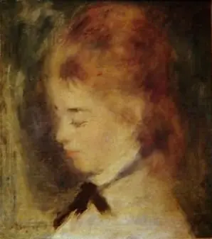 Retrato de mujer, by Auguste Renoir