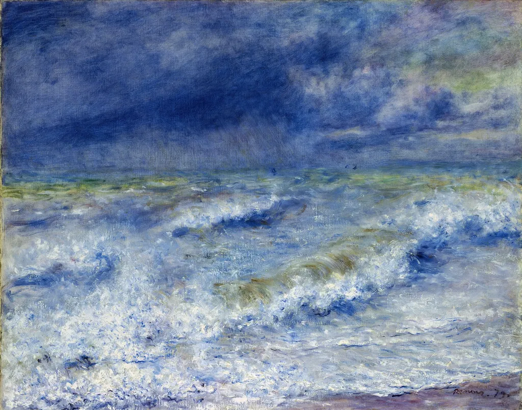 Seascape, by Auguste Renoir, oil, 1890