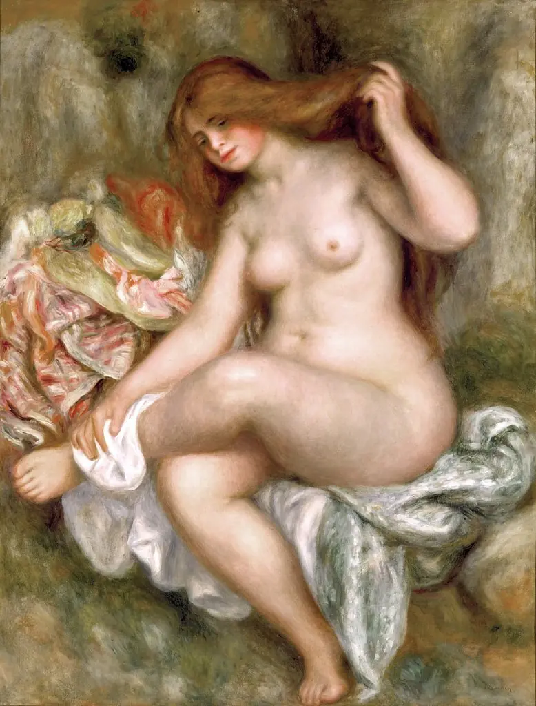 Seated Bather, by Auguste Renoir
