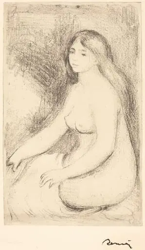Seated Bather (Baigneuse assise), by Auguste Renoir