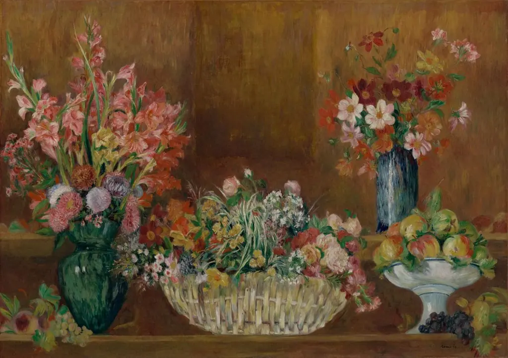 Still Life with Flowers and Fruit, by Auguste Renoir