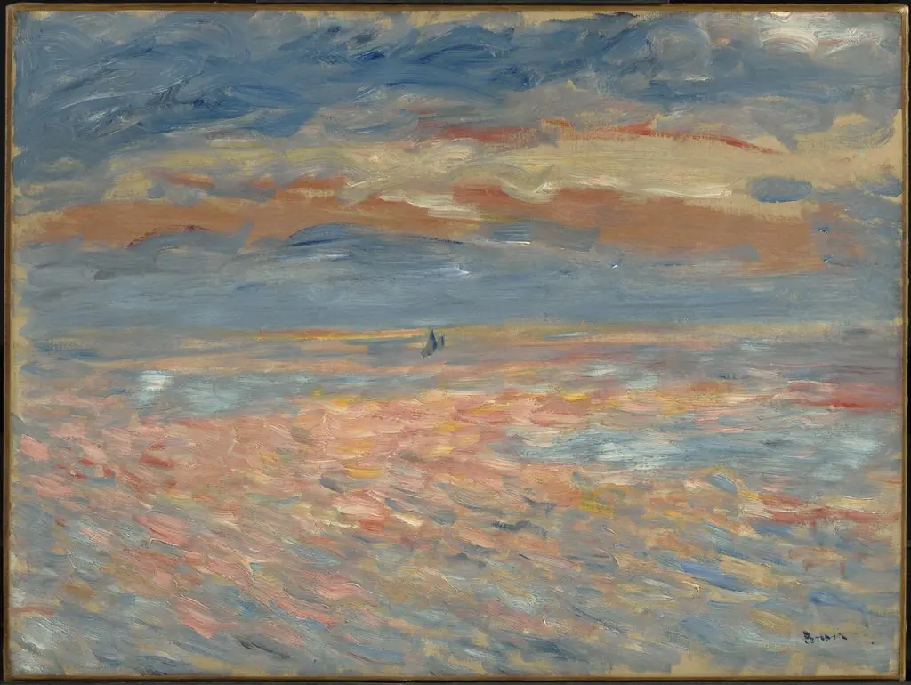 Sunset, by Auguste Renoir