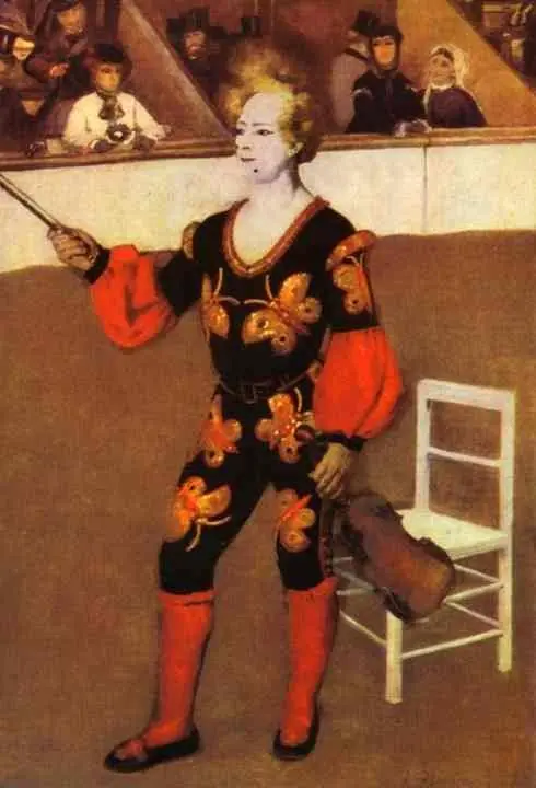 The Clown, by Auguste Renoir, 1868